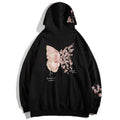 Autumn and Winter New Plum Blossom Stamping Sweater China-Chic Couple's Plush Hooded Sports Long Sleeve Men's Loose Pullover